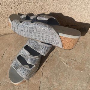 Andiamo silver cork wedge